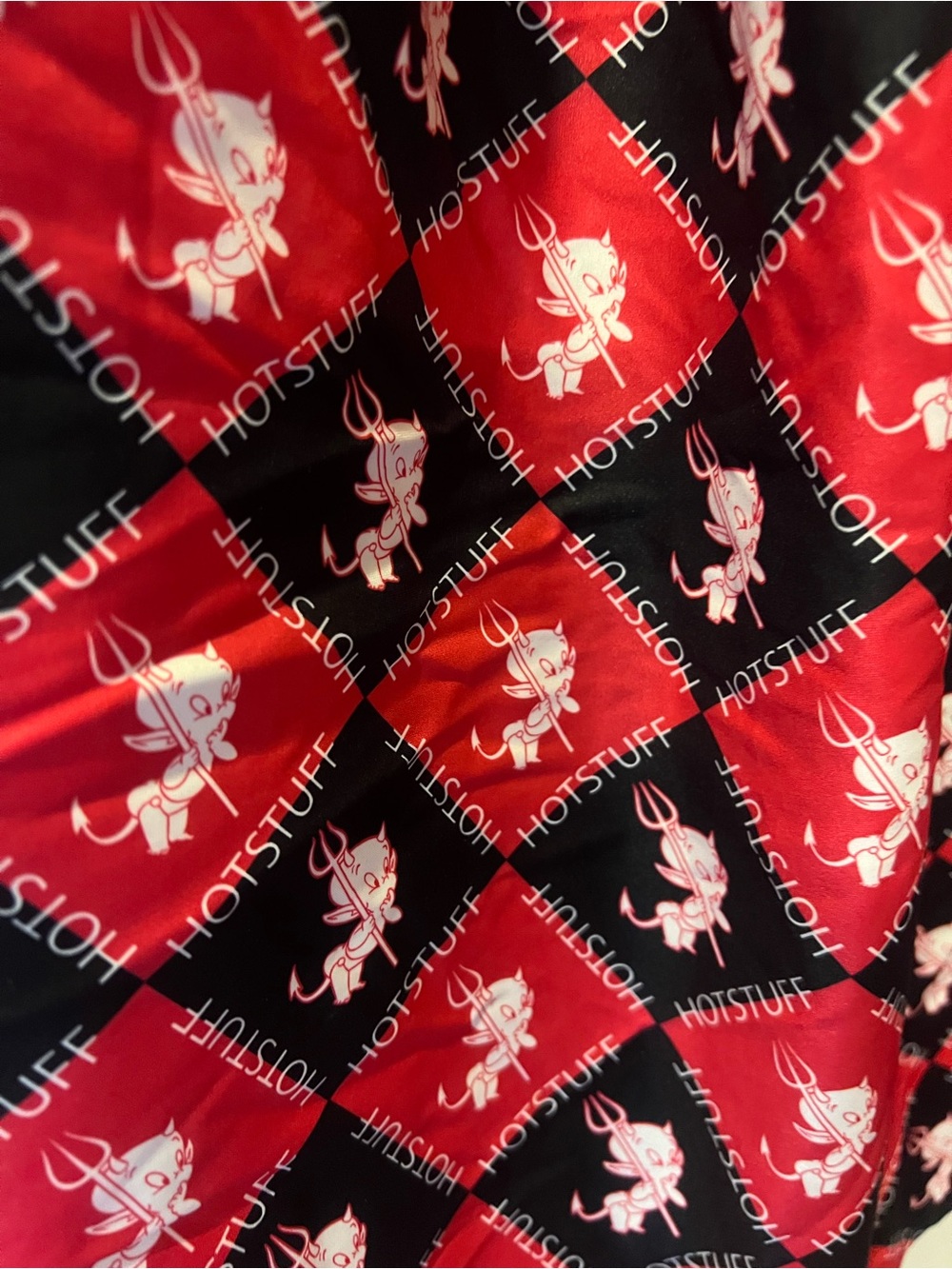 Unique Vintage Red and Black Hot Stuff little devil skirt - Picture 3 of 3